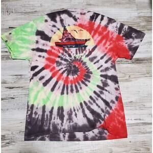 Cape Cod Fishing Adult Shirt Size M Hand Tye Dyed Comfort Colors